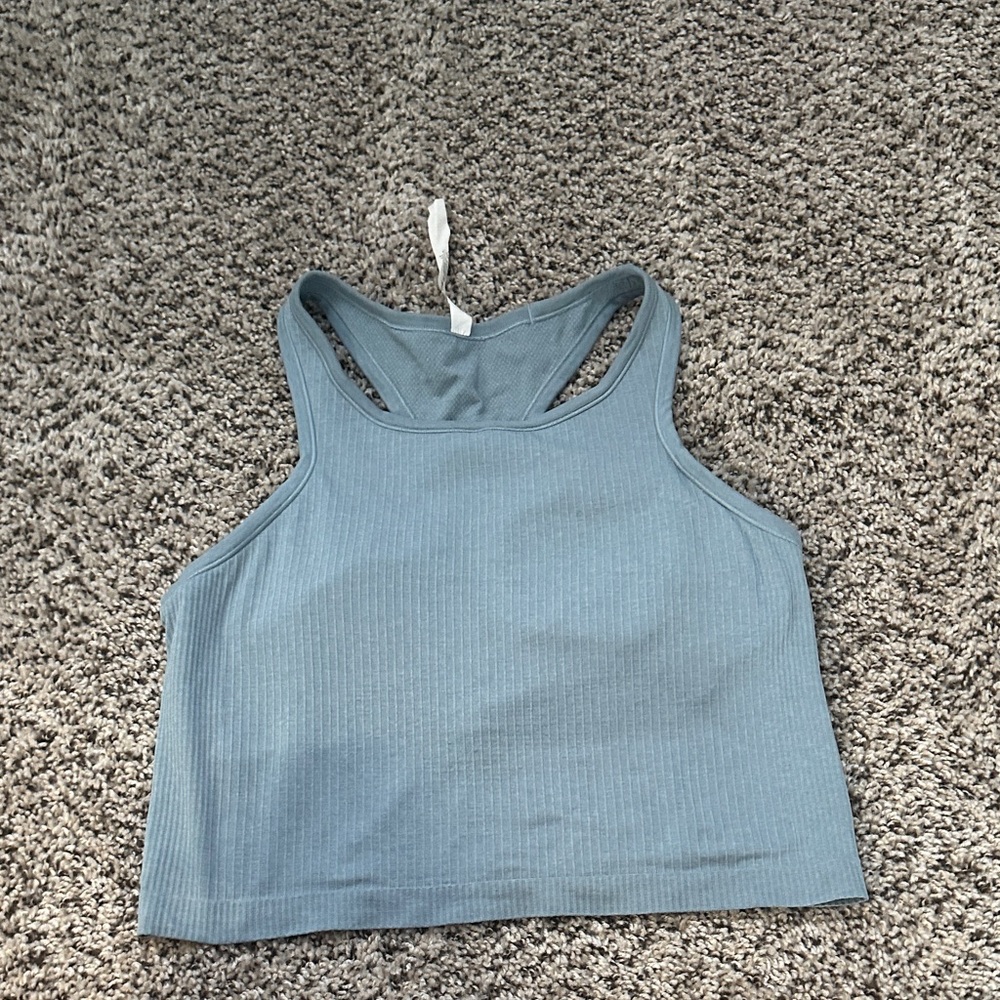 Lululemon Athletica Ribbed Tank Top- EBB to street tank top size 12